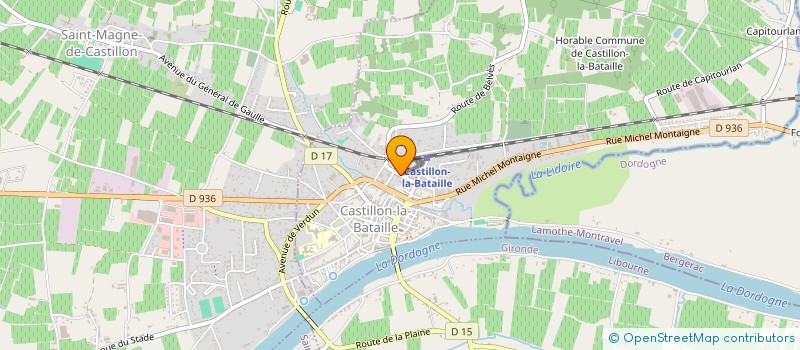 localisation de l'entreprise GABRIEL INTENDANCE  CASTILLON-LA-BATAILLE