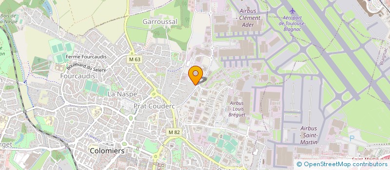 localisation de l'entreprise GABRIEL MIDI PYRENEES LOCATIONS NACELLES à COLOMIERS