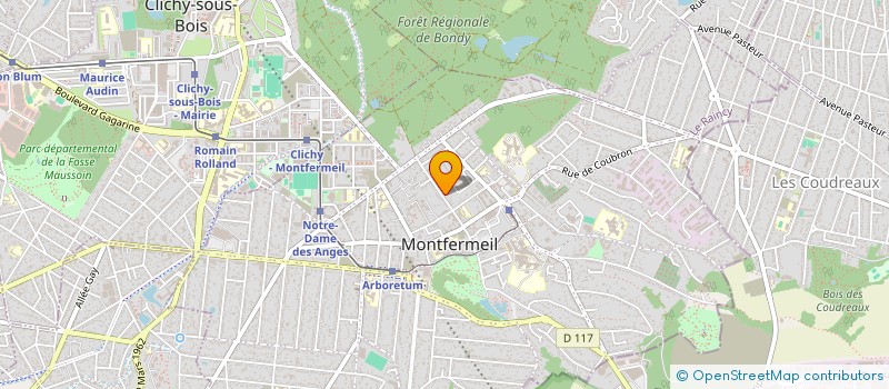 localisation de l'entreprise GABRIEL PERI à MONTFERMEIL