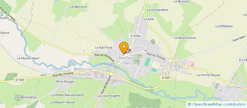localisation de l'entreprise GABRIEL RAVET TAPISSIER ANCIENS ETABLISSEMENTS DEGOMME à REMALARD-EN-PERCHE