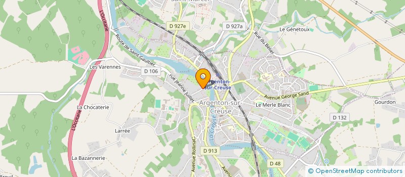 localisation de l'entreprise GABRIELA à ARGENTON-SUR-CREUSE