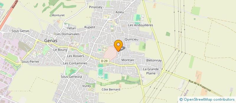 localisation de l'entreprise GABRIELE-ETTOUATI  GENAS