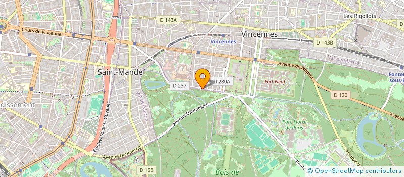 localisation de l'entreprise GABRIELLA PARIS  VINCENNES