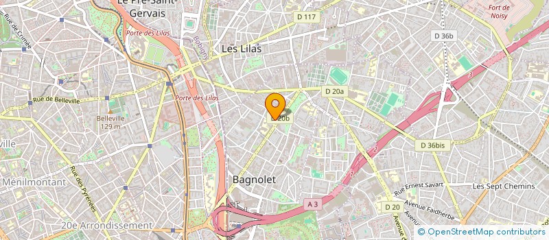 localisation de l'entreprise GABRIELLE à BAGNOLET