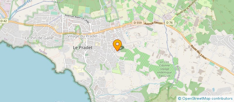 localisation de l'entreprise GABRIELLE  LE PRADET