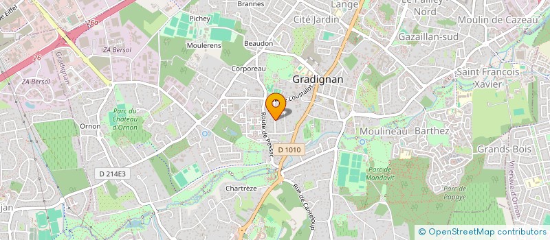 localisation de l'entreprise GABRIELLE  GRADIGNAN