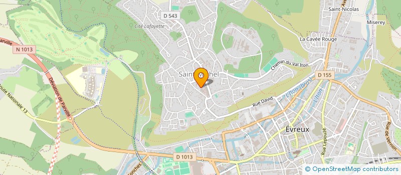 localisation de l'entreprise GABRIELLE DE LA VENELLE ST MICHEL  EVREUX