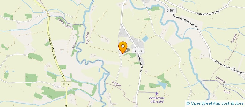 localisation de l'entreprise GABRIELLE G  TOUGET