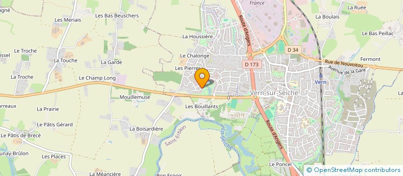 localisation de l'entreprise GABRIELLI  VERN-SUR-SEICHE