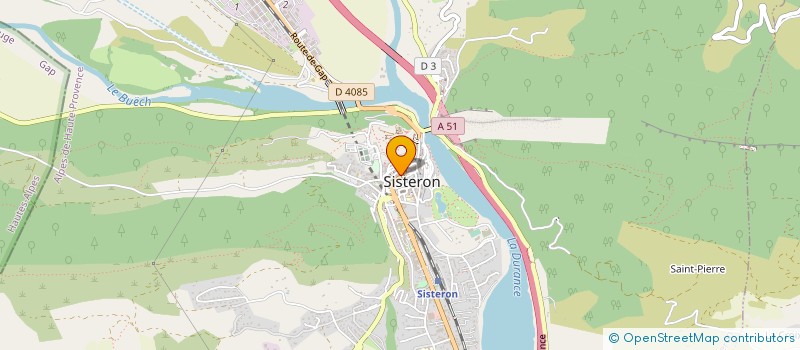 localisation de l'entreprise GABRIELLI IMMOBILIER à SISTERON