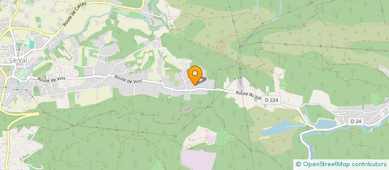 localisation de l'entreprise GABRILOU  LE VAL