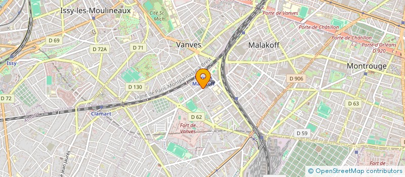 localisation de l'entreprise GABRIS  MALAKOFF