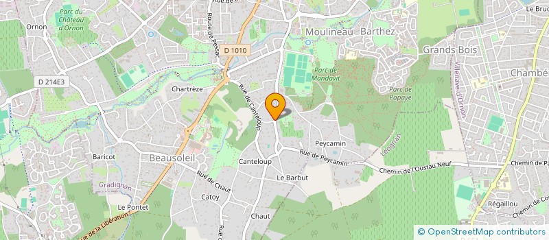 localisation de l'entreprise GABRITINE à CANEJAN