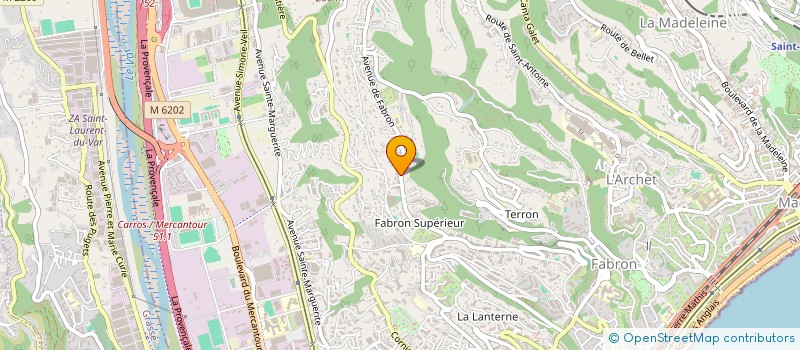 localisation de l'entreprise GABROM à NICE