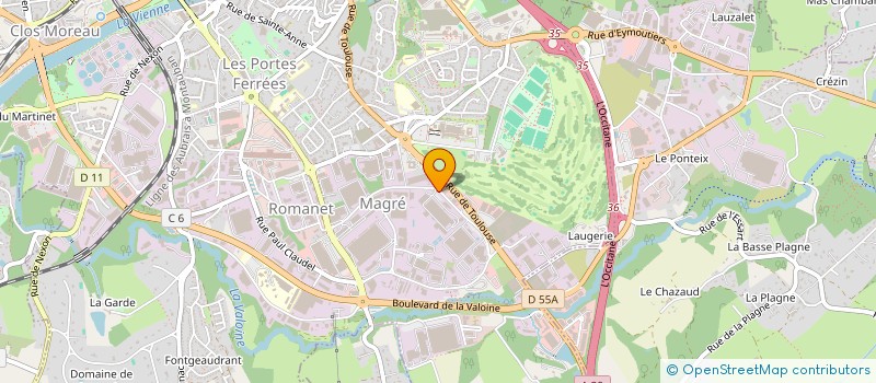 localisation de l'entreprise GABROT IMMOBILIERE à LIMOGES