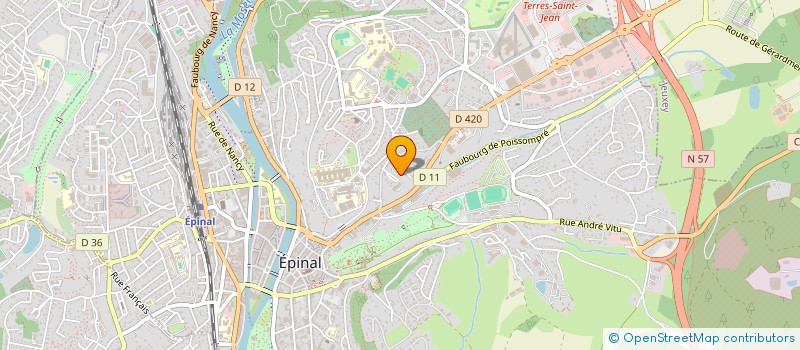 localisation de l'entreprise GABRY CT à EPINAL