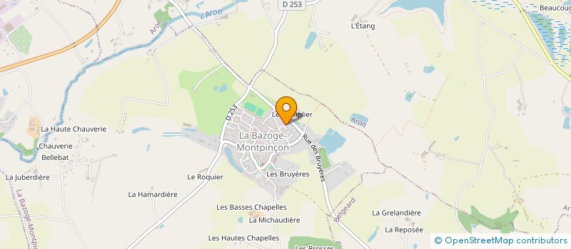 localisation de l'entreprise GABS  LA BAZOGE-MONTPINCON