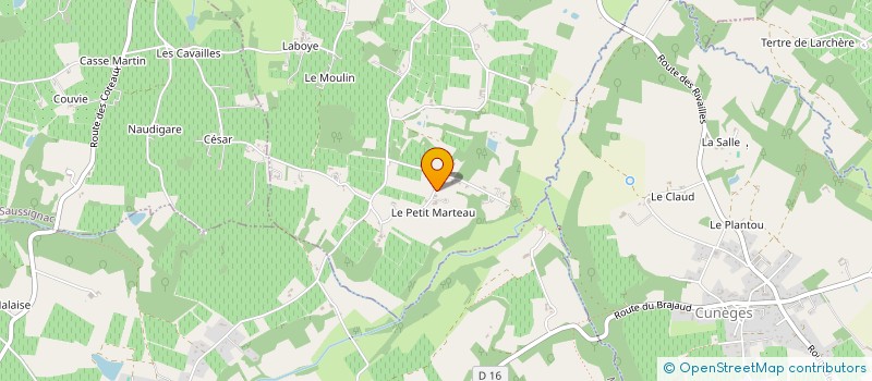 localisation de l'entreprise GABSOAM  GAGEAC-ET-ROUILLAC