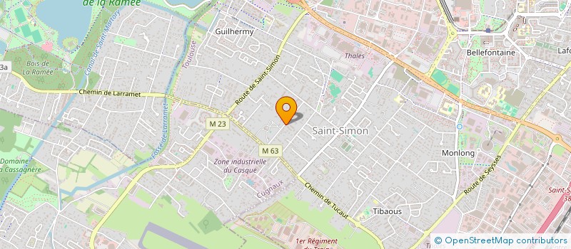 localisation de l'entreprise GABSSSA GROUPE AUTOMOBILE  TOULOUSE