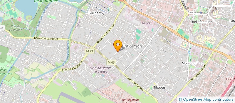 localisation de l'entreprise GABSSSA HOLDING  TOULOUSE