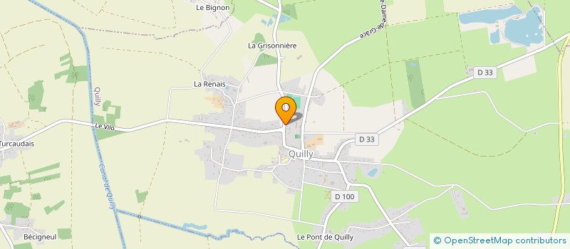 localisation de l'entreprise GABTIM  QUILLY