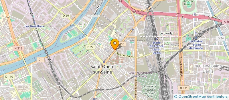 localisation de l'entreprise GABY à SAINT-OUEN-SUR-SEINE