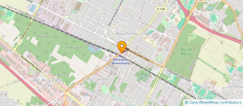 localisation de l'entreprise GABY  BEAUCHAMP