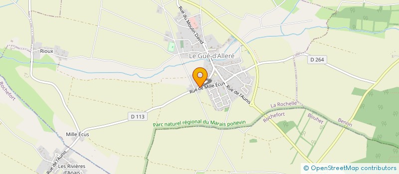 localisation de l'entreprise GABY  LE GUE-D'ALLERE