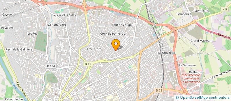 localisation de l'entreprise GABY CB  BEZIERS