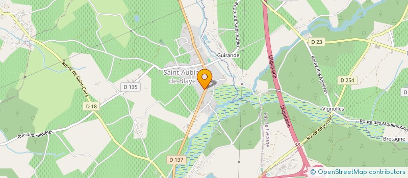 localisation de l'entreprise GABY SERVICES  SAINT-AUBIN-DE-BLAYE