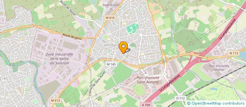 localisation de l'entreprise GABYMUSIQUE (ORGANISATION DE CONCERTS ET COURS DE GUITARE) à VENDARGUES