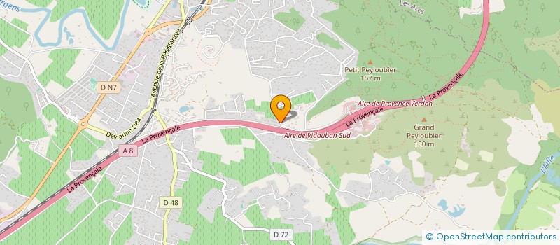 localisation de l'entreprise GAC  VIDAUBAN