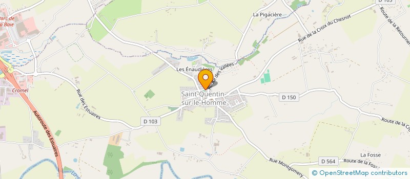 localisation de l'entreprise GAC  SAINT-QUENTIN-SUR-LE-HOMME
