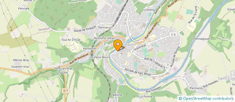 localisation de l'entreprise GAC ADMR CENTRE FINISTERE à CHATEAULIN