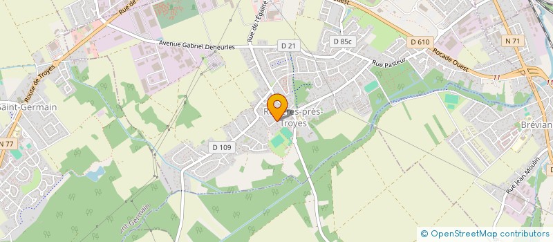 localisation de l'entreprise GACA  ROSIERES-PRES-TROYES