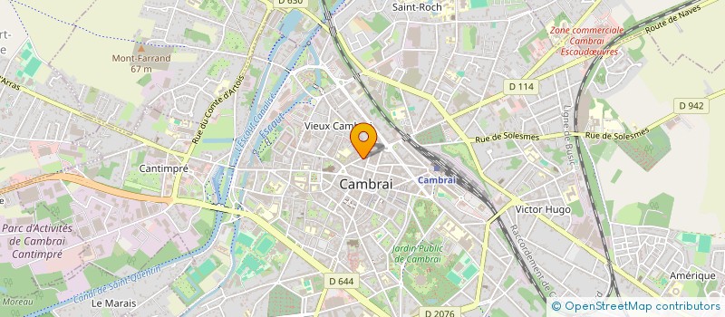 localisation de l'entreprise GACAM à CAMBRAI