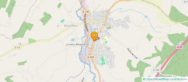 localisation de l'entreprise GACE AMITIES à GACE