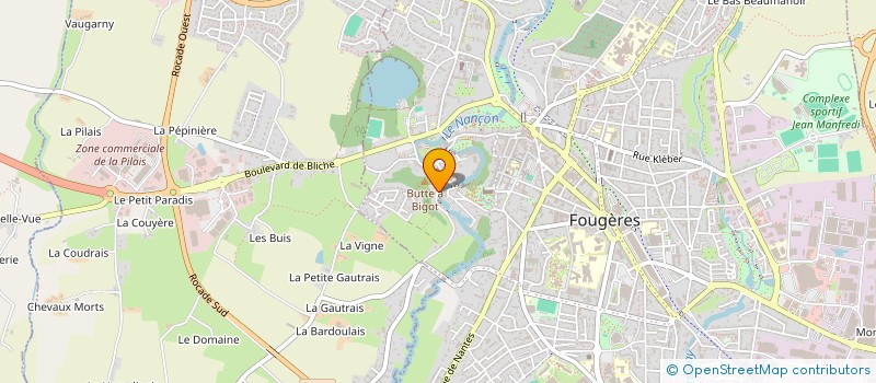 localisation de l'entreprise GACELA  FOUGERES