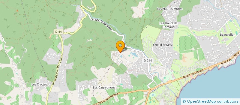 localisation de l'entreprise GACH IMMOBILIER à GRIMAUD