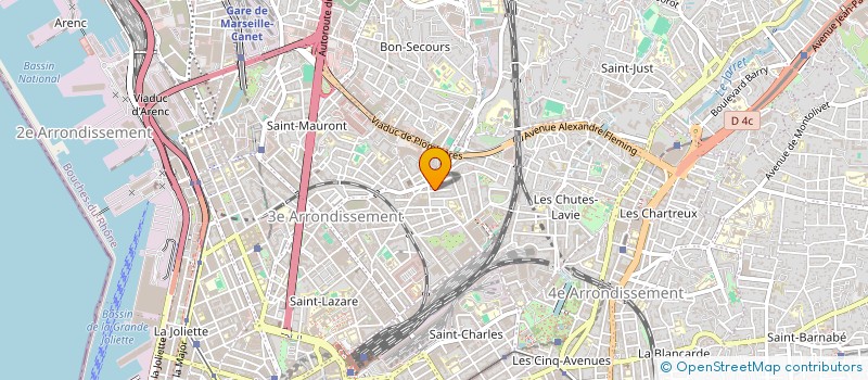 localisation de l'entreprise GACHAMAR  MARSEILLE