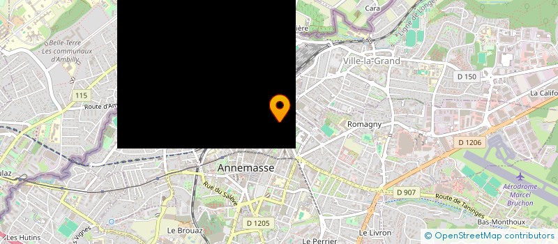 localisation de l'entreprise GACHAUVA à ANNEMASSE