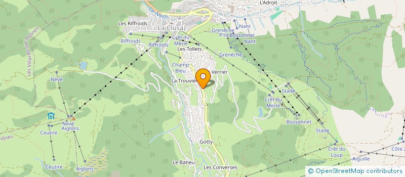 localisation de l'entreprise GACHET INDIVISION à LA CLUSAZ
