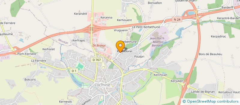 localisation de l'entreprise GACHETTE MONTAVAL  MOREAC