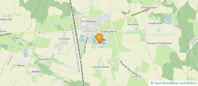 localisation de l'entreprise GACHON ELECTRICITE à CHANEINS