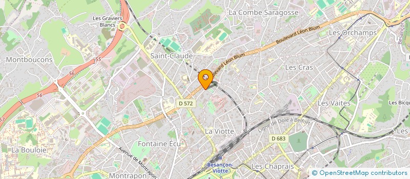 localisation de l'entreprise GACHOT HAULET TOUS REVETEMENTS  BESANCON