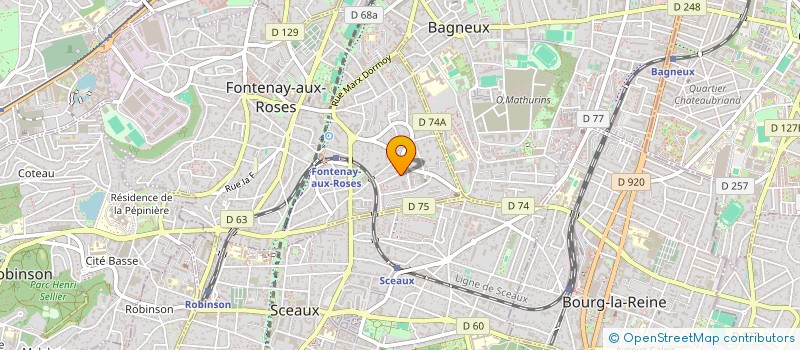 localisation de l'entreprise GACI LTD à FONTENAY-AUX-ROSES