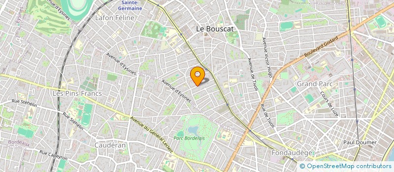 localisation de l'entreprise GACIA INVESTISSEMENT à LE BOUSCAT