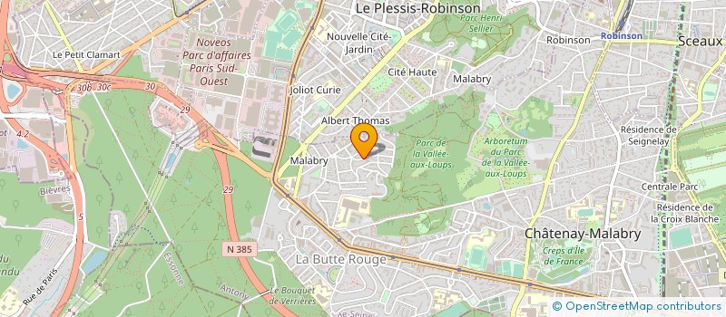 localisation de l'entreprise GACIC NETTOYAGE à CHATENAY-MALABRY