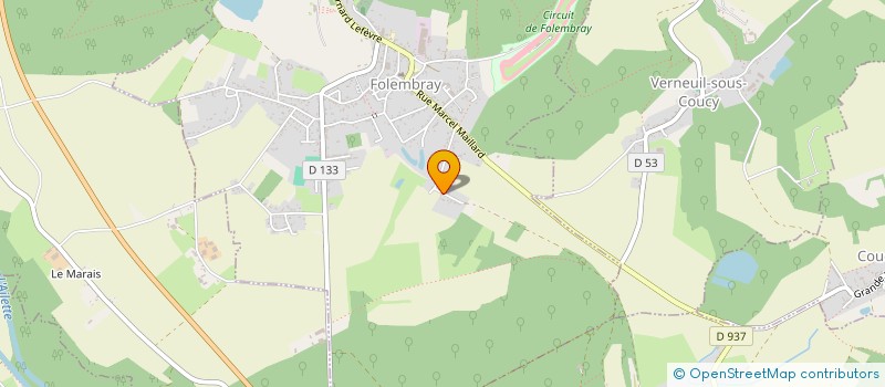 localisation de l'entreprise GACJ  FOLEMBRAY