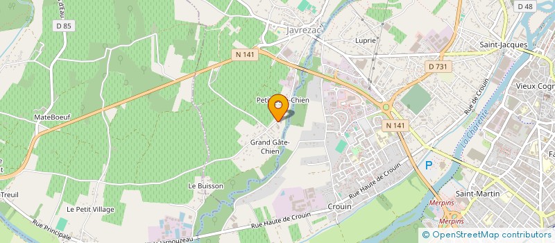 localisation de l'entreprise GACLAR  JAVREZAC